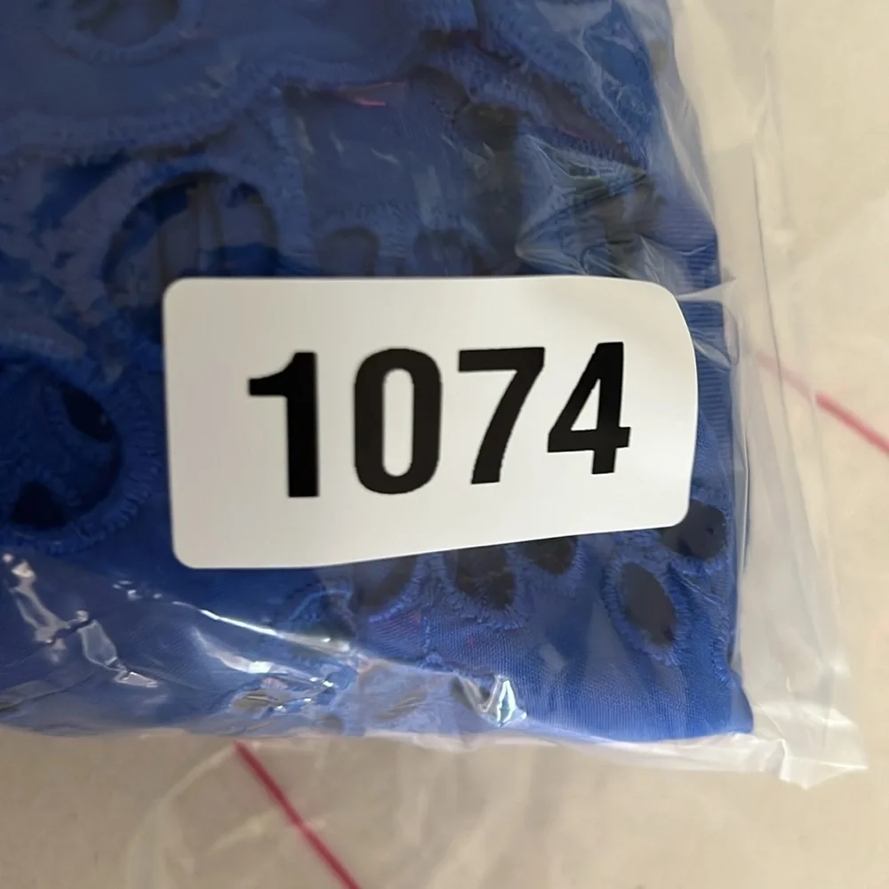 Lilly Pulitzer Amrita Midi Dress Borealis Royal Blue Soiree Eyelet Size 8​​ - Picture 7 of 7